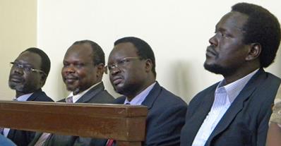 Oyai, Pagan, Majak and Gatkouth respectively at the High Court, in Juba, March 11th, 2014
