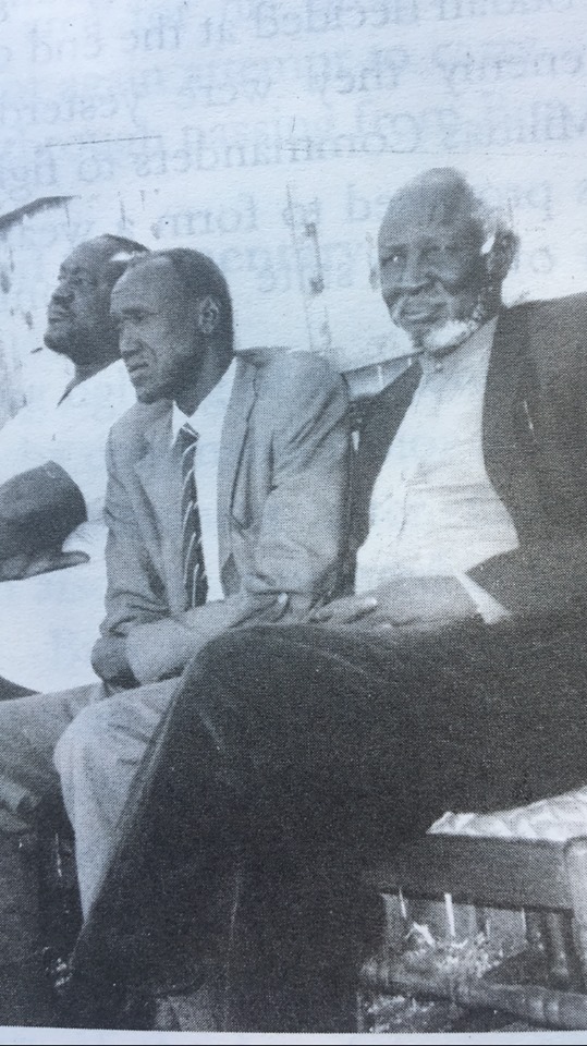 CDR Kuol Manyang Juuk, CDR Achuoth Deng Achuoth and Bishop Nathaniel Garang Anyieth during the war of liberation